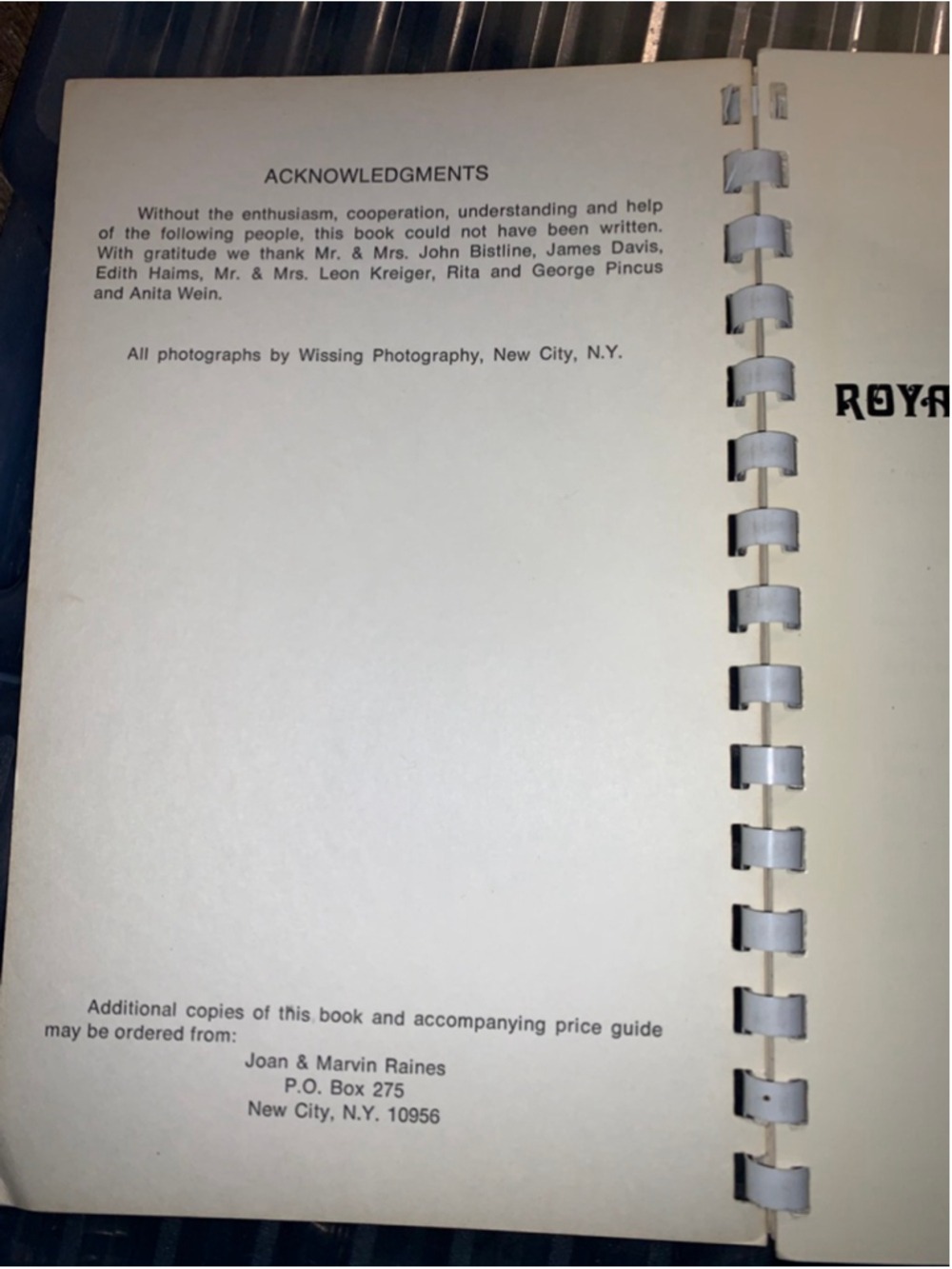 A Guide to Royal Bayreuth Figurals paperback spiral bound - Picture 4 of 10